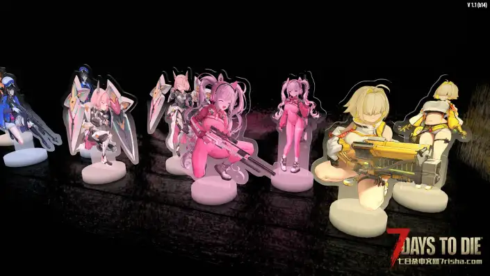 【小型MOD】Nikke Standees – 收藏玩具插件(七日杀正式版1.1/汉化/搬运)