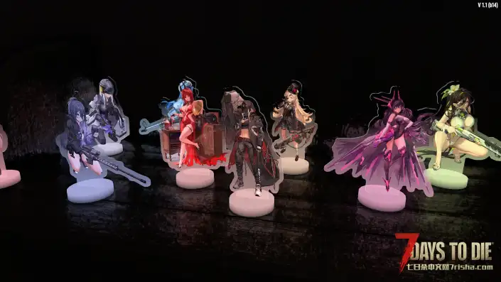 【小型MOD】Nikke Standees – 收藏玩具插件(七日杀正式版1.1/汉化/搬运)
