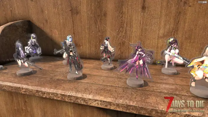 【小型MOD】Nikke Standees – 收藏玩具插件(七日杀正式版1.1/汉化/搬运)