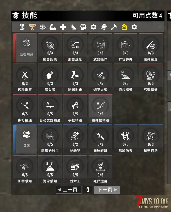 威望技能树 汉化版 3.X 8.9最新
