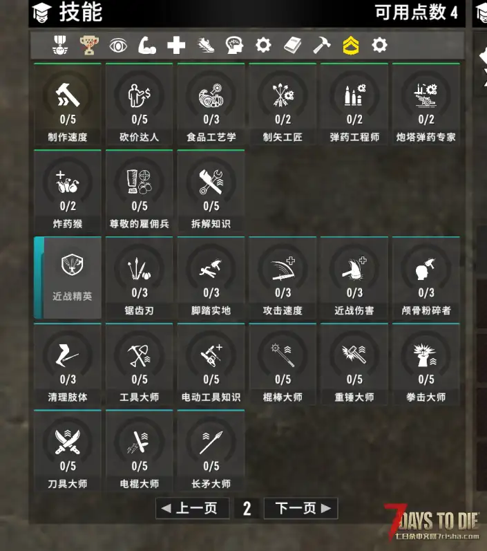 威望技能树 汉化版 3.X 8.9最新