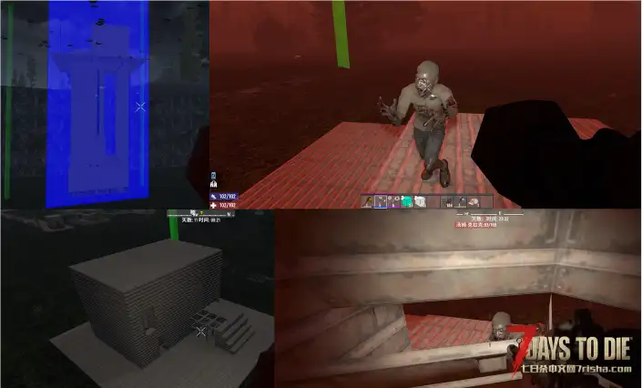 V2~V1 尸潮建筑 无敌房子改良型5&联机房&炸弹屋&钢铁堡垒  一键放置