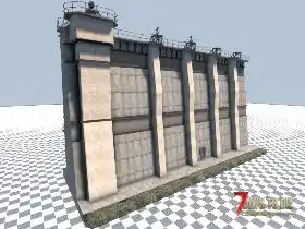 安全区城墙，预制积木