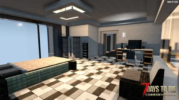 七日杀别墅与“部件”预制件，无MOD