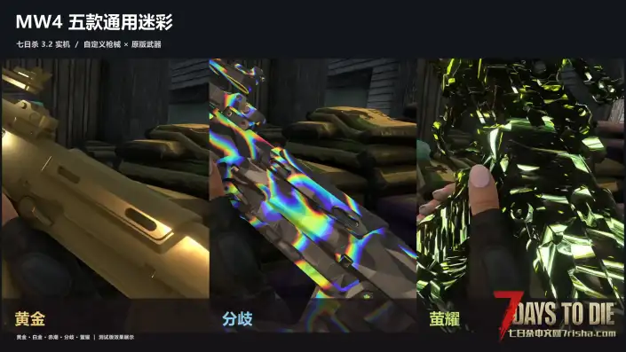 〖皮肤MOD〗MW4五款通用武器迷彩1.0.0测试版（仅3.2／原创适配）