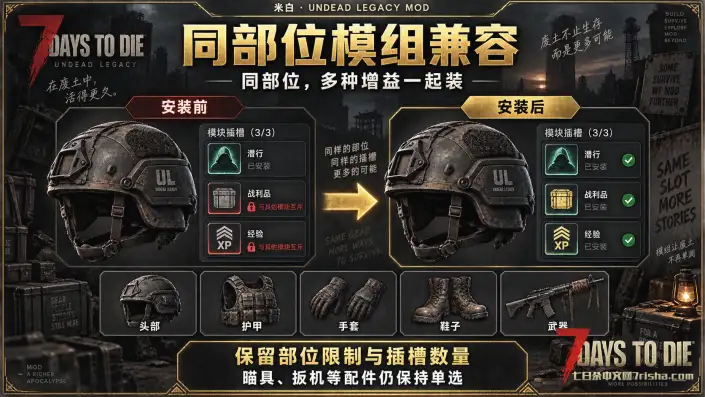 【亡灵遗产 2.7.X】同部位模组兼容 V1.0 支持多人联机