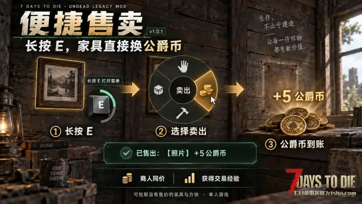 【亡灵遗产 2.7.32】便捷售卖MOD