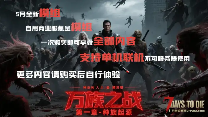 【大型MOD】V1.4万族之战/支持单机联机，直连MOD好友无需下载★高难度★（V1.4版本/收费）