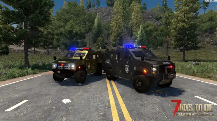 [小型模组]-特警装甲车(A21)