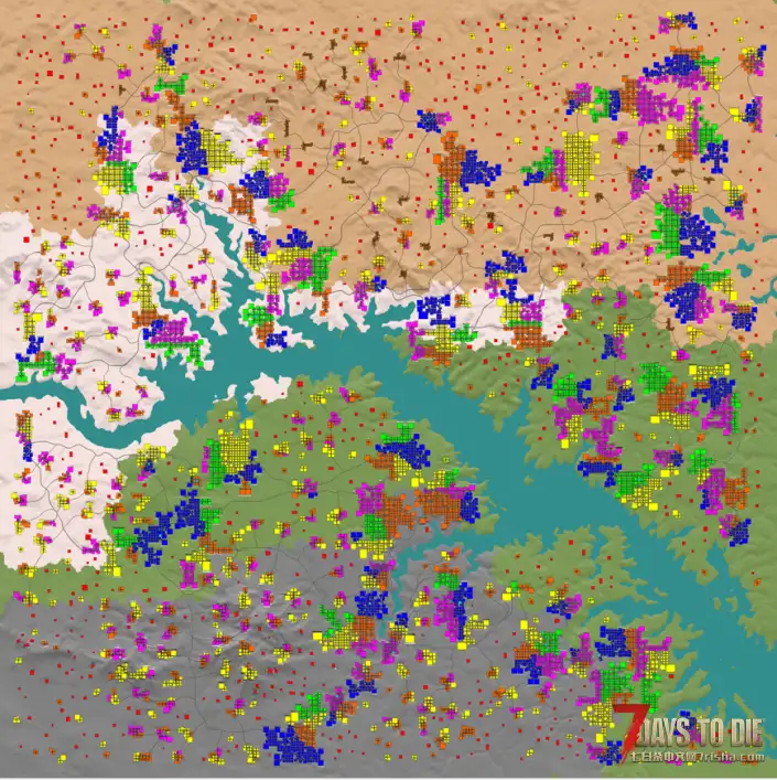 漫步兀突河畔地图14k