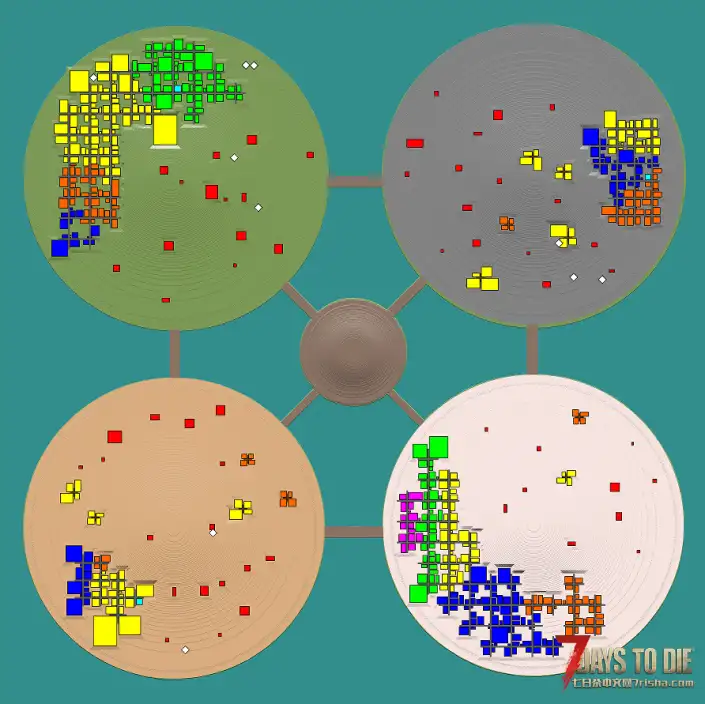 圆形群岛地图4k