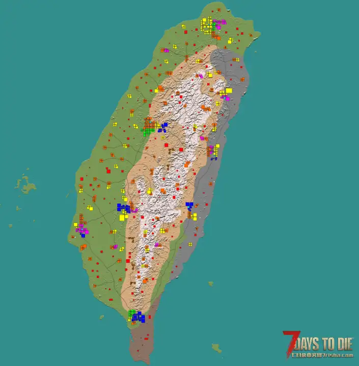漫步台湾岛地图10k