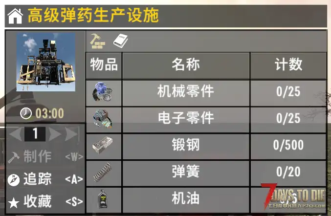【小型MOD】V1.0先进弹药生产设施 (V1.0/汉化)