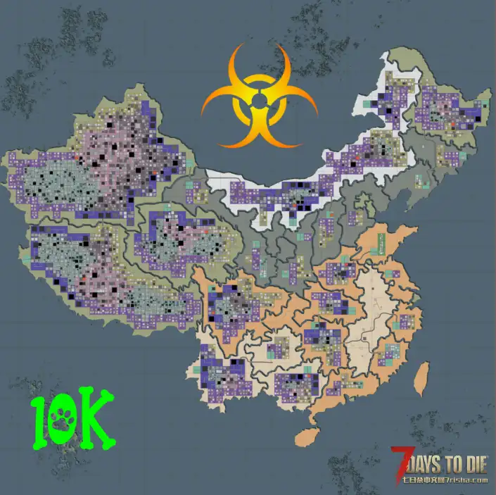 10K地图 中国区域 搬运