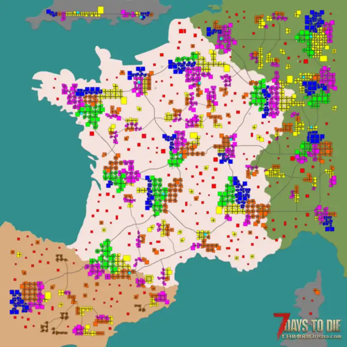 【重置】维希法国【8K】地图/大量A21建筑