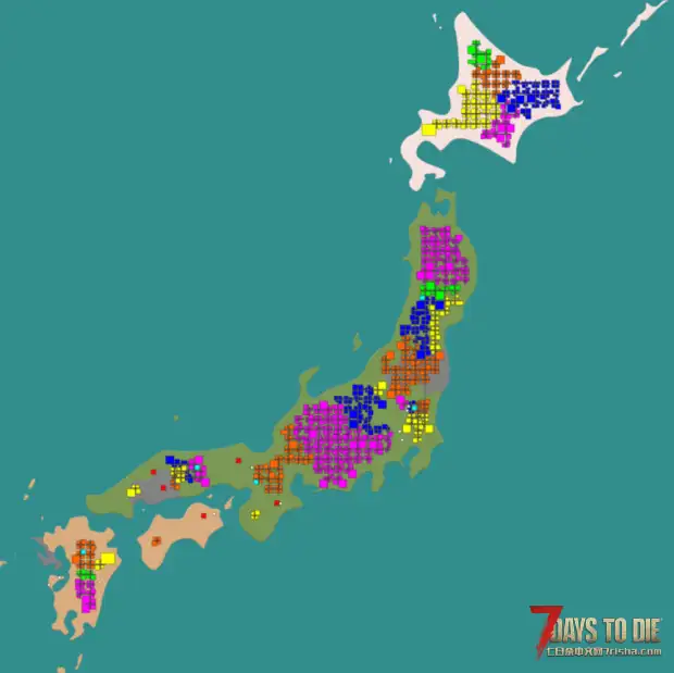 日本岛【8K】地图/A21