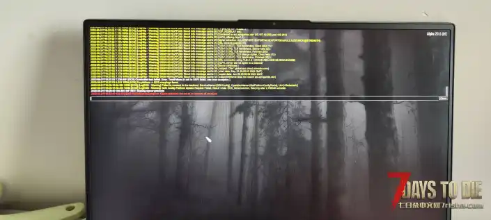 求助，七日杀进不去。进去后显示红字