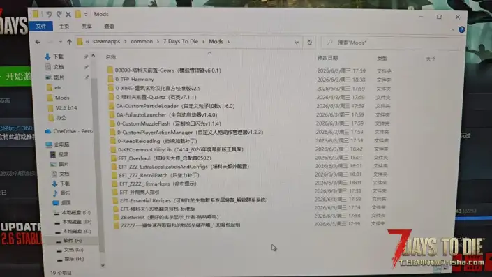 安装塔科夫模组后报错