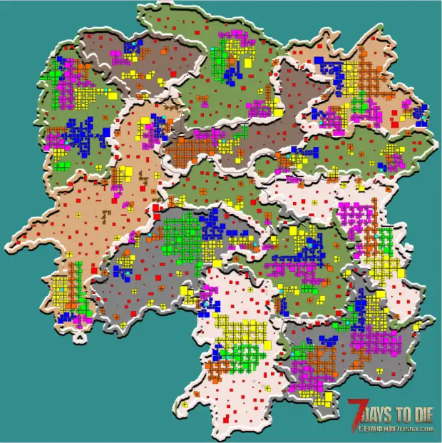 【小型MOD】 七日杀8K地图之中国地区[直连][A21原创地图]