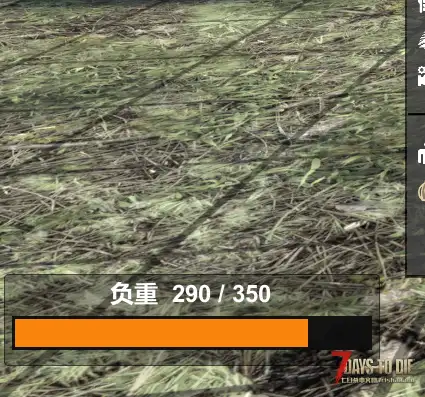 七日杀V3.X 负重值