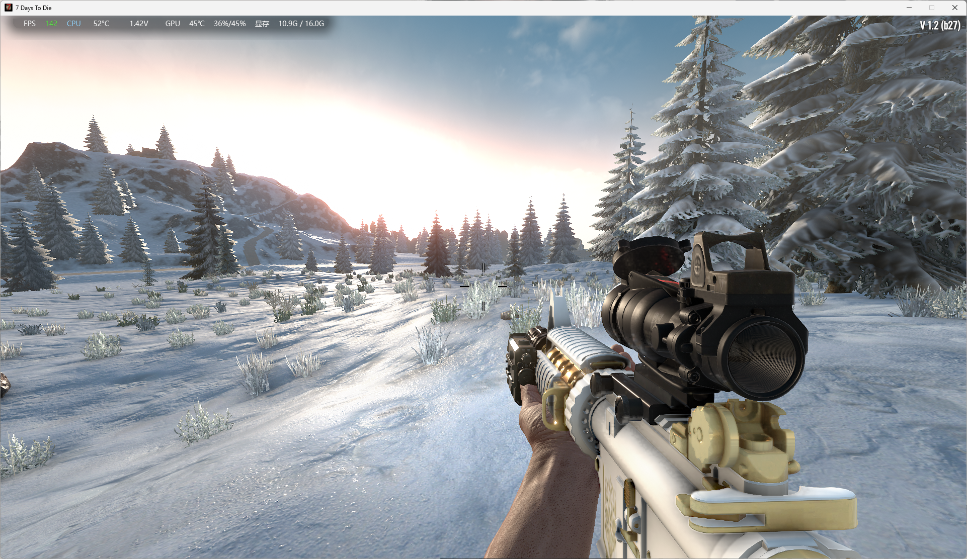 图片[5]-【武器Mod】元旦福利   4K精度-M4A1白陶镶金—–回复可见 (1.0-1.2/原创)-七日杀中文站