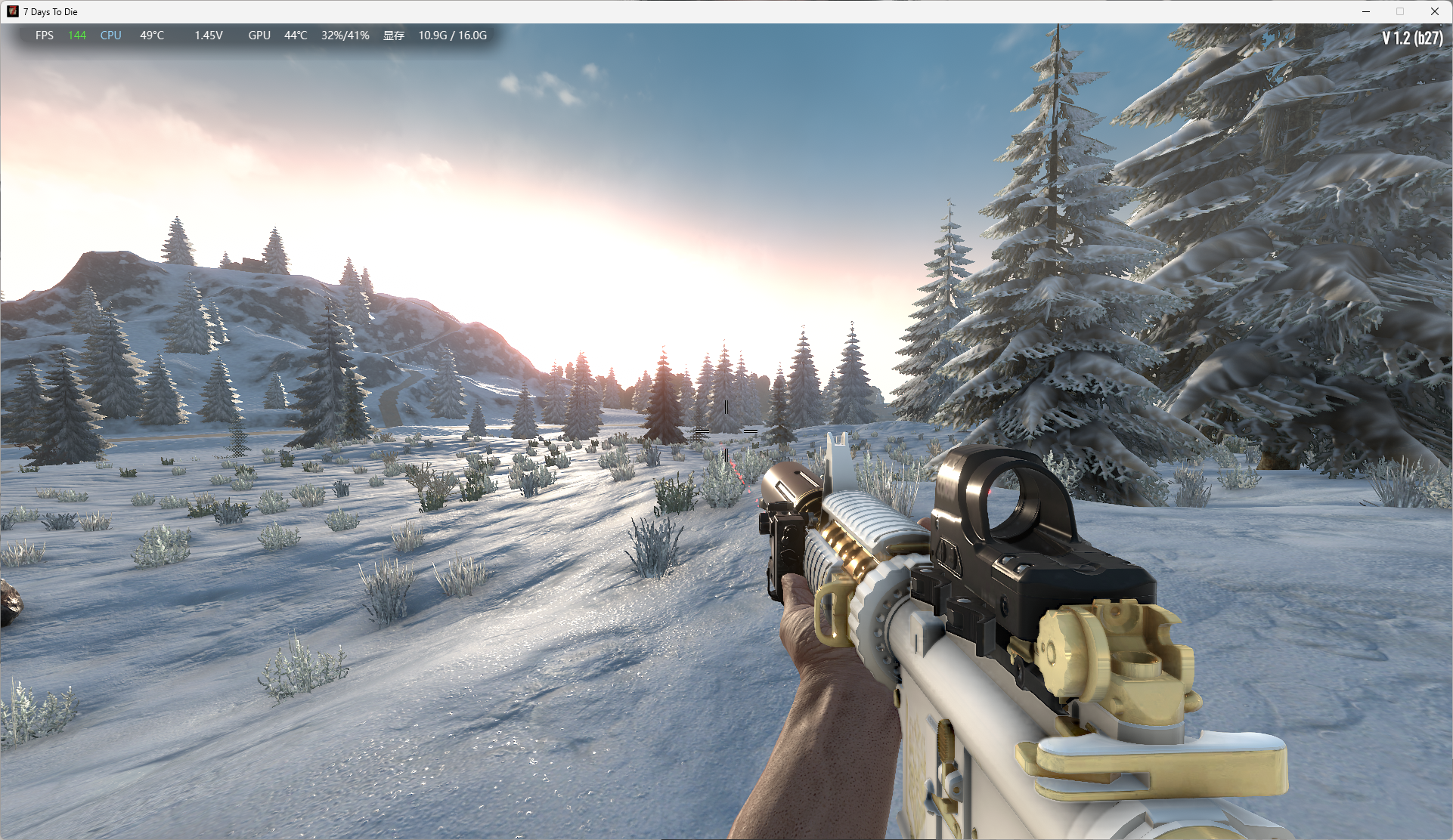 图片[4]-【武器Mod】元旦福利   4K精度-M4A1白陶镶金—–回复可见 (1.0-1.2/原创)-七日杀中文站