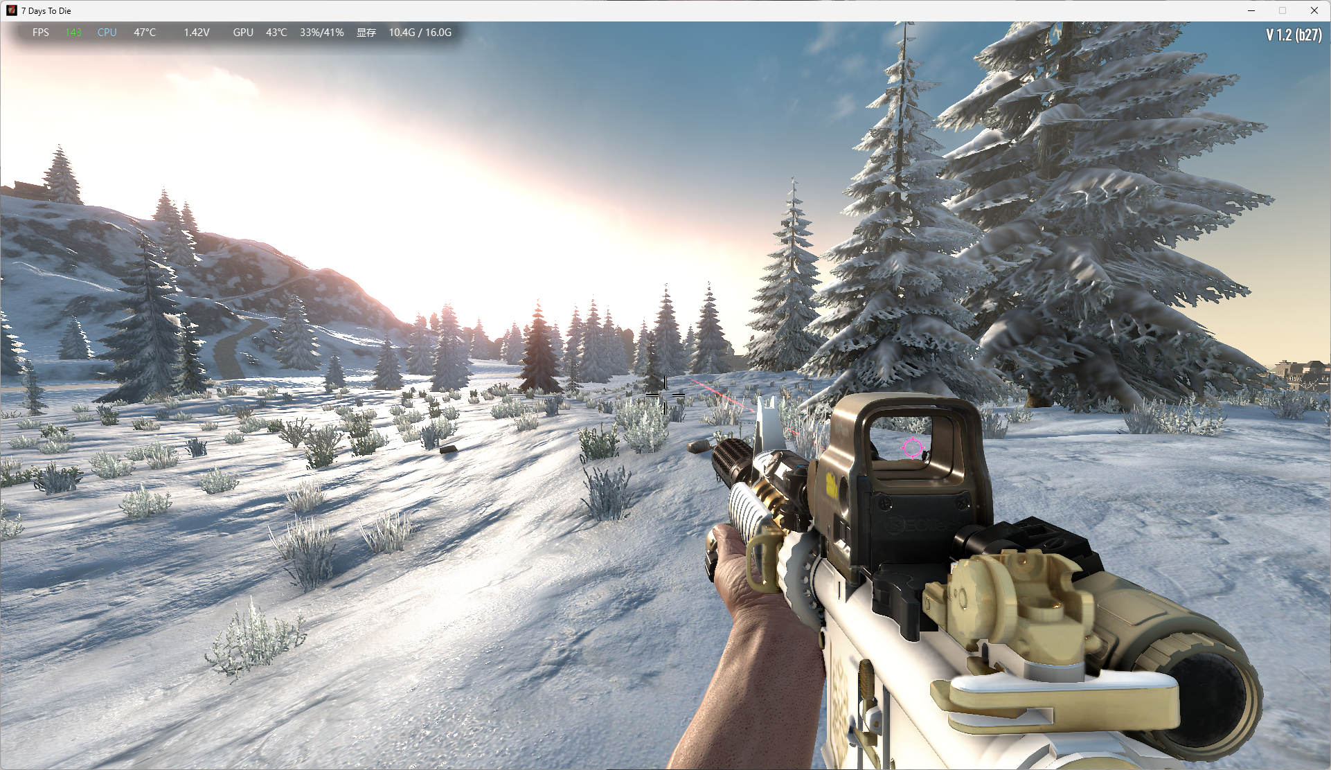 图片[6]-【武器Mod】元旦福利   4K精度-M4A1白陶镶金—–回复可见 (1.0-1.2/原创)-七日杀中文站