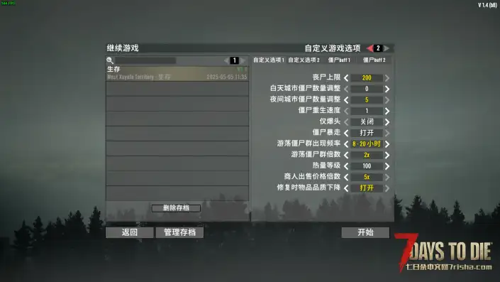 额外游戏设置
