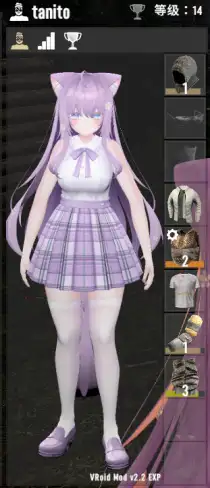 【VRoidMod】角色模型 Moe 无外套