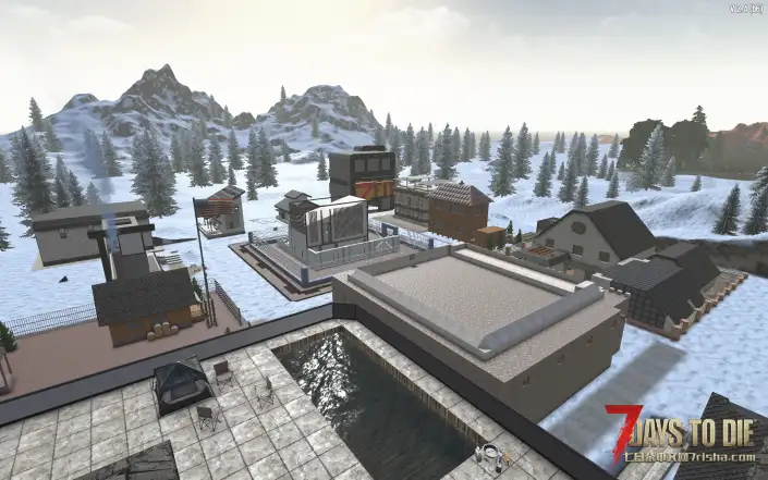 v2.X生存小镇，前中期舒适区，适合多人一起居住，喜欢哪个住哪个！