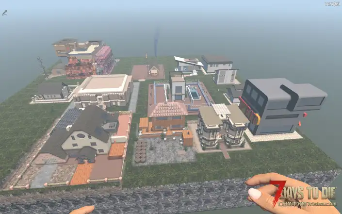 v2.X生存小镇，前中期舒适区，适合多人一起居住，喜欢哪个住哪个！