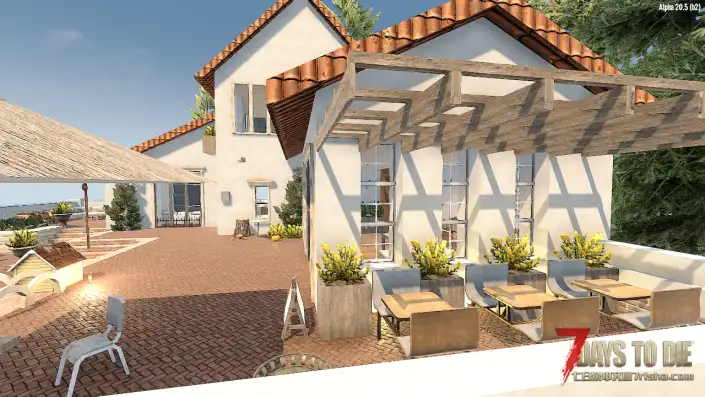 【莞尔原创】带院子的田园小屋建筑预制件分享