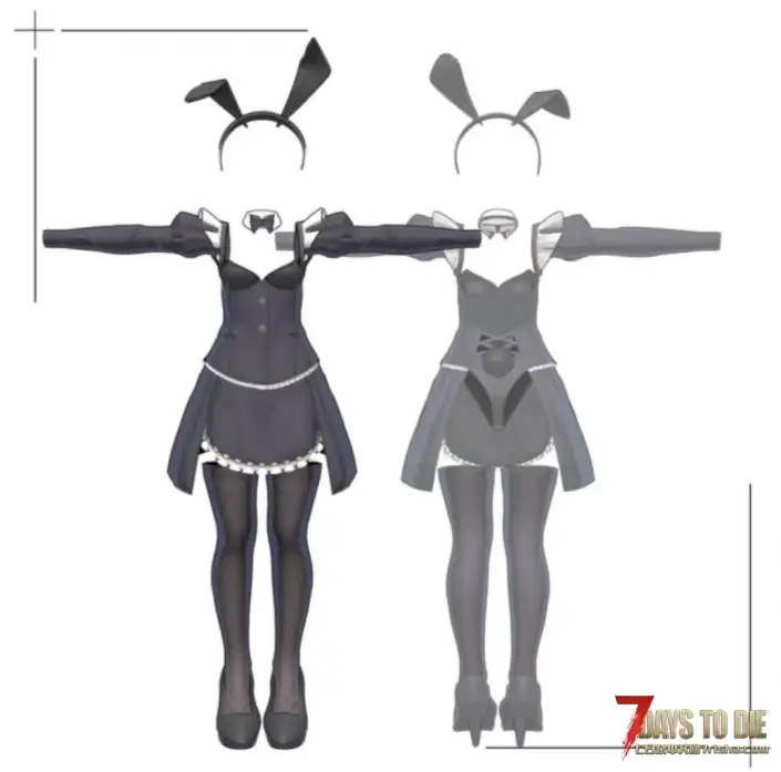 【人物模型】Vroid Mod V2.2主角模型，vrc模型Sapphy兔女郎