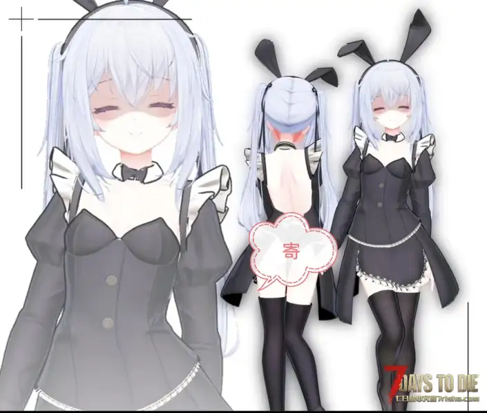 【人物模型】Vroid Mod V2.2主角模型，vrc模型Sapphy兔女郎