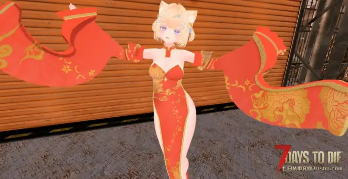 【人物模型】Vroid Mod V2.3主角模型，Moe新年旗袍（A21）