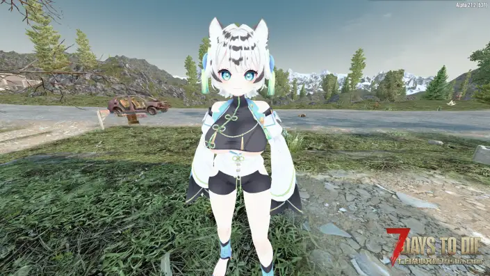 【人物模型】Vroid Mod V2.3主角模型，白虎小花（A21）