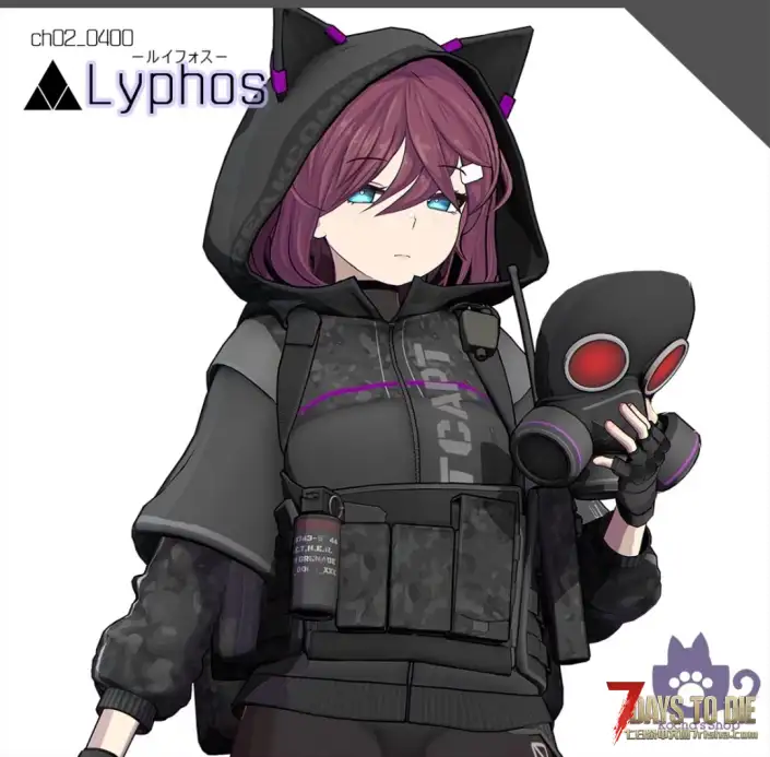 【角色mod】Vroid Mod V2.2主角模型，战术猫娘Lyphos(A21)