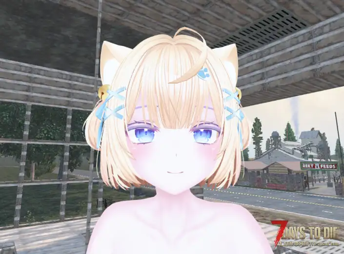 【人物模型】Vroid Mod V2.3主角模型，moe猫猫清凉版（A21）