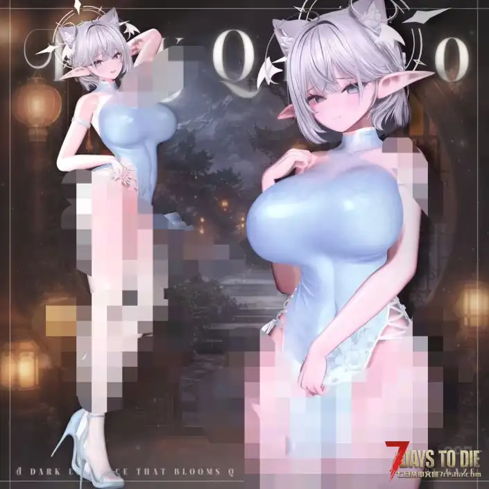 七日杀V2全版本可用，Custom Avatars玩家模型，旗袍