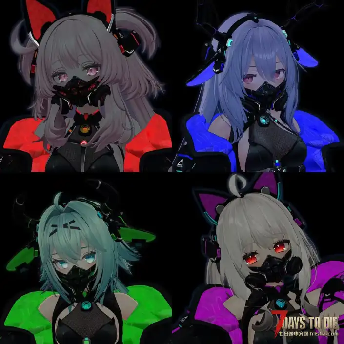 Custom Avatars,原名（Vroid mod）玩家模型，Venator4人包