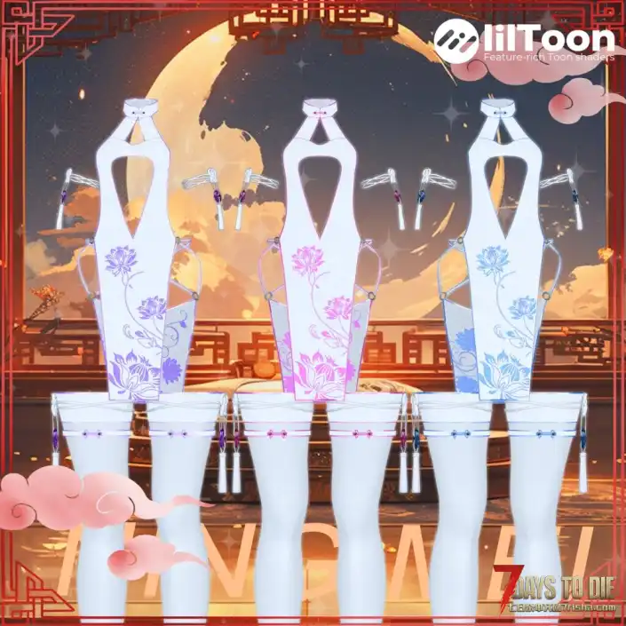 七日杀V2.0–V2.5，Custom Avatars玩家模型，Manuka旗袍