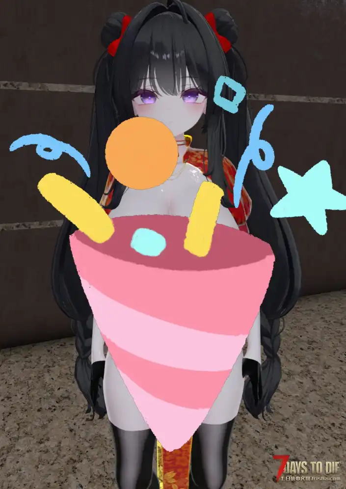 七日杀V2全版本通用，玩家模型与女商人杰恩替换，Milltina『芳華』