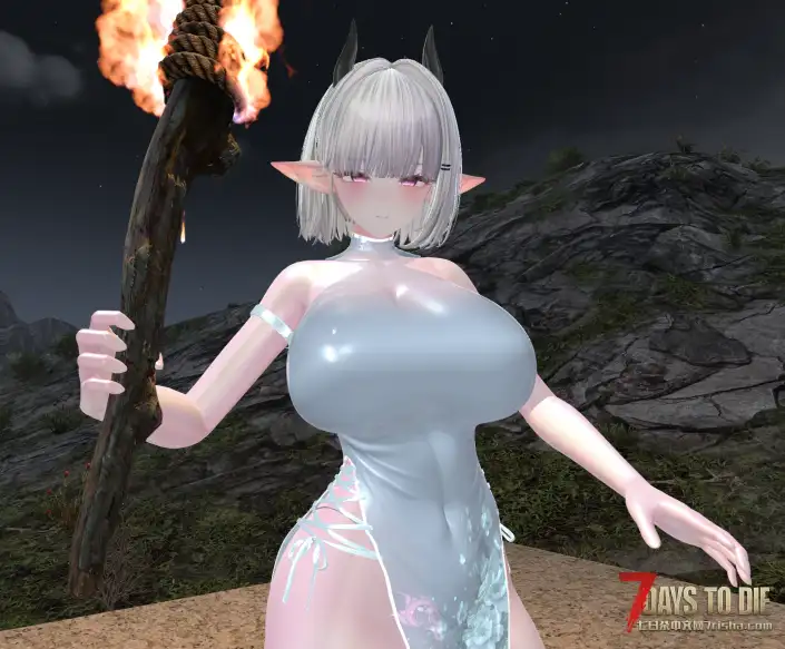 七日杀V2全版本可用，Custom Avatars玩家模型，旗袍