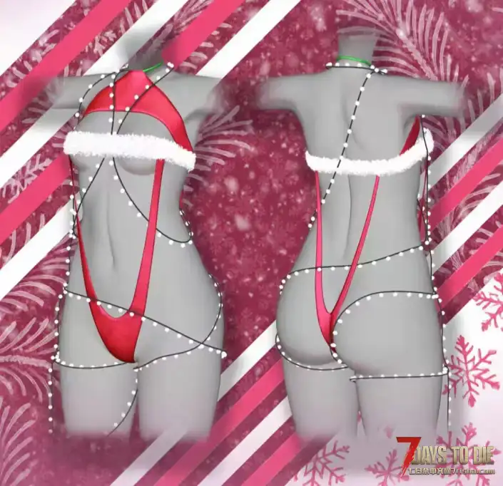 七日杀V2.3–V2.4，Custom Avatars玩家模型，Moe圣诞礼物