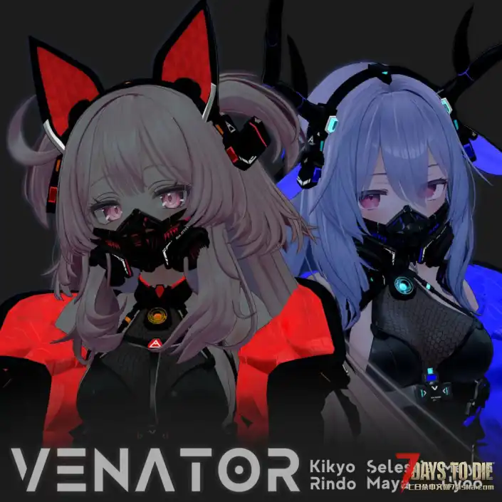 Custom Avatars,原名（Vroid mod）玩家模型，Venator4人包