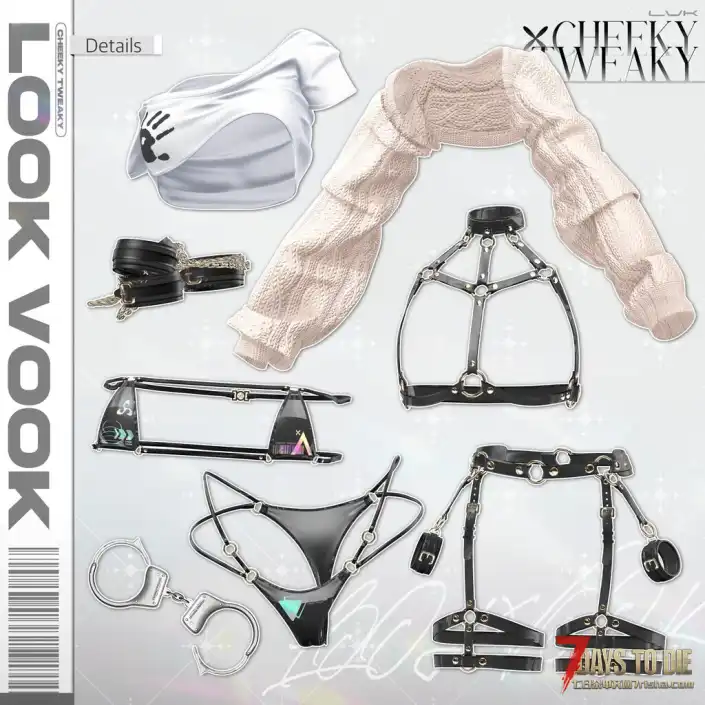 七日杀V2.3–V2.4，Custom Avatars玩家模型，米露菲Cheeky Tweaky