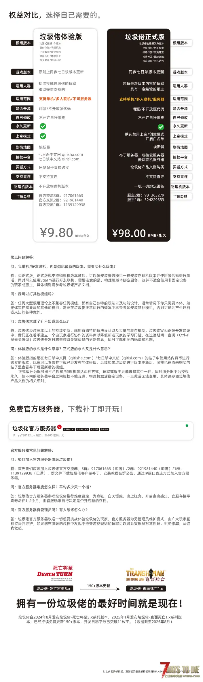 【7.31更新】垃圾佬-直面死亡V1.5体验版【辐射】/现已上帝解禁！(V2.1b10/中英)