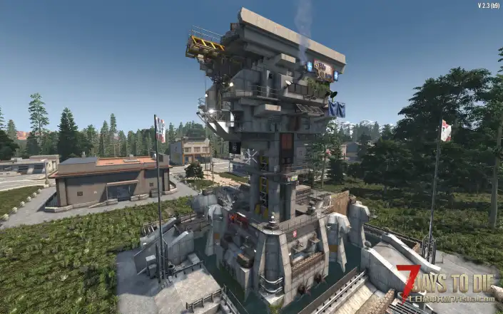 【七日杀】藏身处第三弹“毁坏的桥下之家”，1人生存小型避难所。