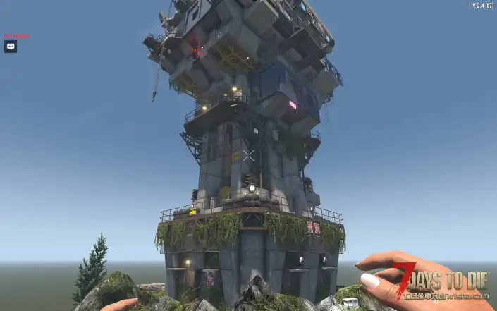 七日杀 废土风峡谷存档，小地基版本和带车库版本预制件。