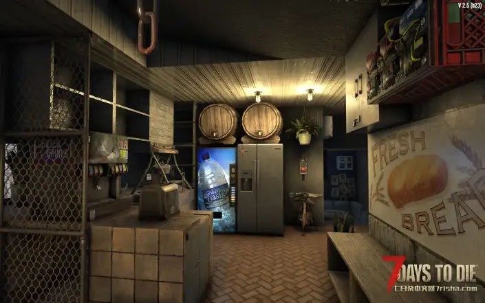 七日杀 废土风峡谷存档，小地基版本和带车库版本预制件。